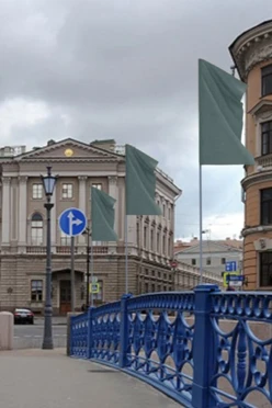 Купить Флаг расцвечивания 50х100 см серый