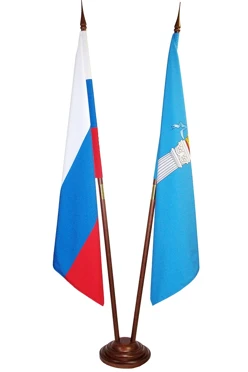 Купить подставку деревянную с основанием Блин (бук) 2 штока 2,2 м