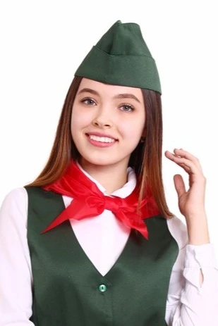 Купить пилотку Небо фигурную зеленую Купить пилотку Небо фигурную зеленую