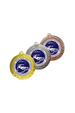 Медаль металлическая ИК7010 70мм с шильдом 50мм#1