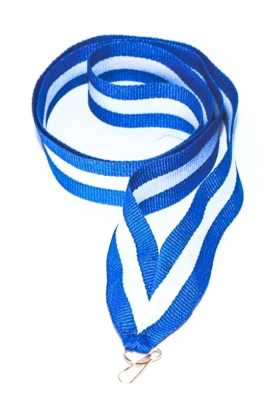 Лента для медали Динамо репс ширина 2,2 см, с карабином#1