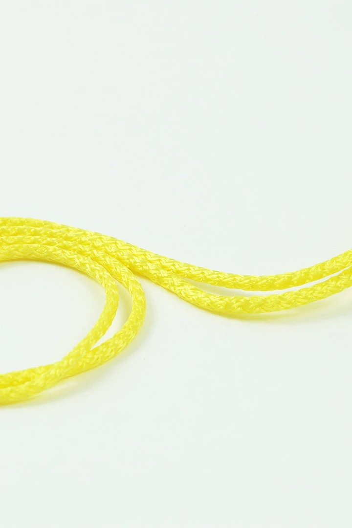 Шнур круглый с сердечником 100% ПЭ, 5 мм желтый#2 Шнур круглый с сердечником 100% ПЭ, 5 мм желтый#2