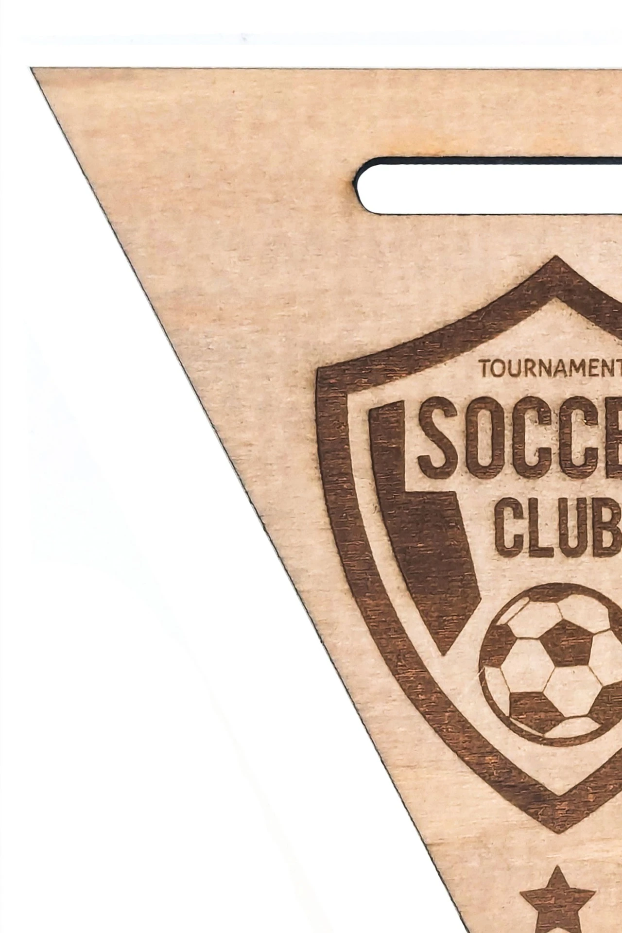 Медаль из фанеры Треугольник МФ8002 80 мм с гравировкой#1