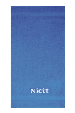 Купить полотенце махровое 70х140 см с вышивкой (Ituma), синее