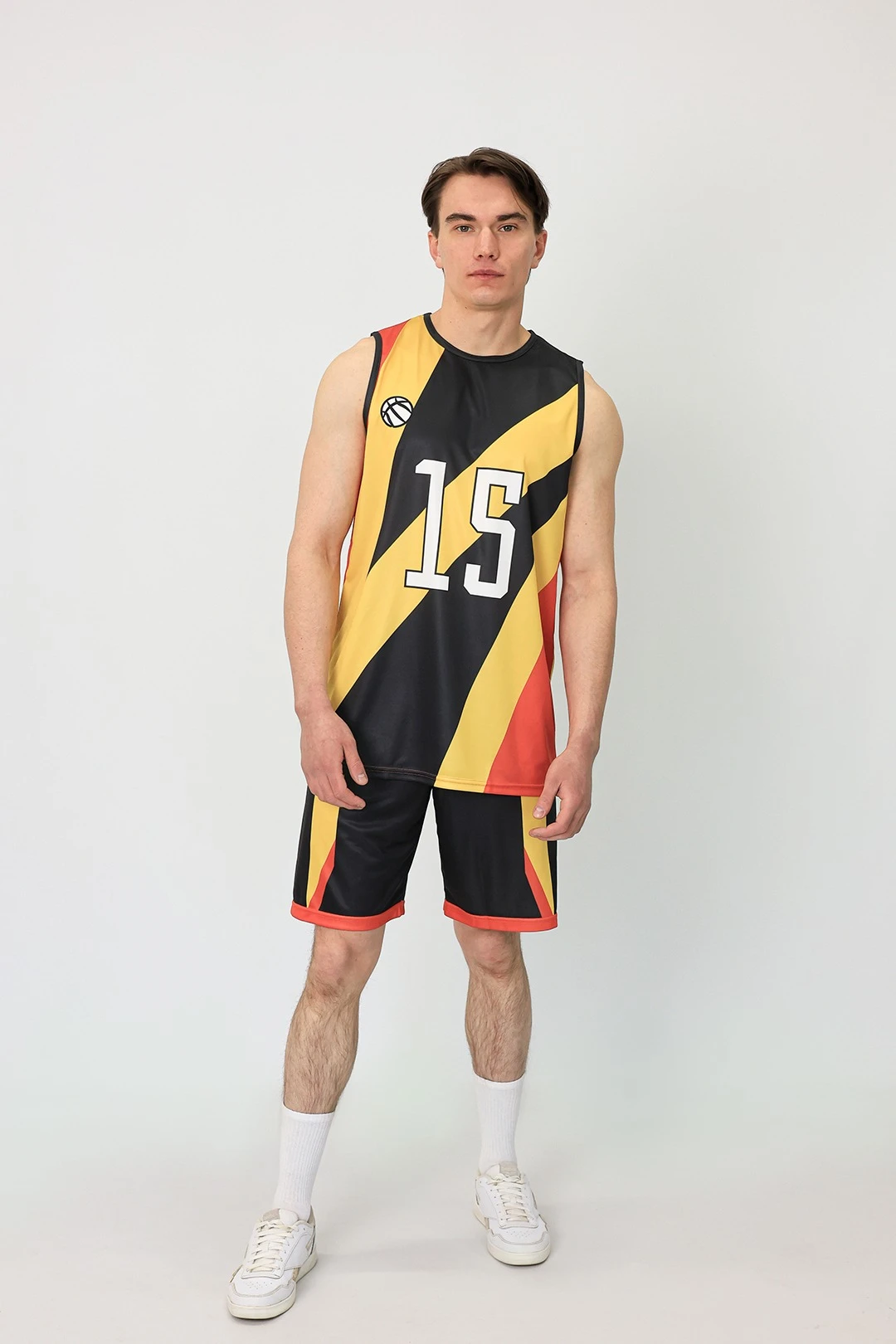 Баскетбольная форма Рассел мужская с полной запечаткой "Strength 15"#1