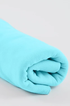 Купить плед Эконом (без обработки) флисовый 120х160 см, однотонный голубой