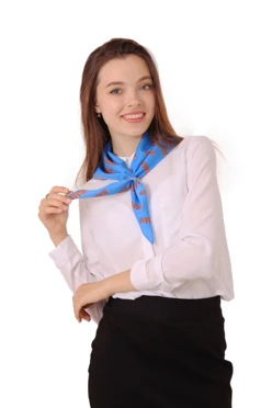 Купить косынку "Квас" из мокрого шелка