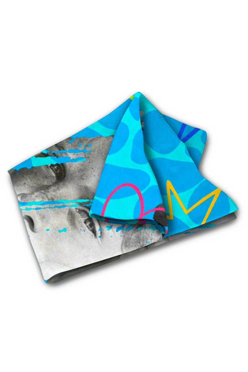 Плед Палитра флисовый 150х170 см (односторонний), с полной запечаткой "Андрей"