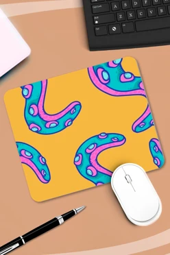 Купить коврик для мыши прямоугольный c принтом "Tentacles" Купить коврик для мыши прямоугольный c принтом "Tentacles"