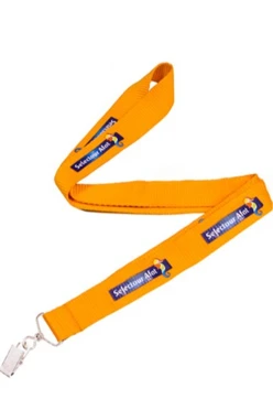 Лента для бейджа репс ширина 2,5 см, с клипсой, с печатью#2 Лента для бейджа репс ширина 2,5 см, с клипсой, с печатью#2