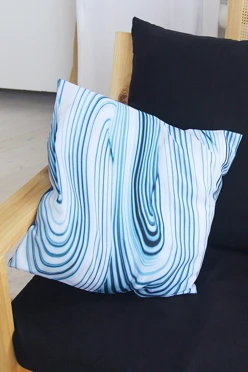 Купить подушку 50х50 см, с принтом "Lapis lazuli"