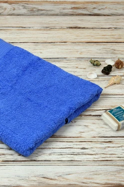 Купить полотенце махровое 70х140 см, синее
