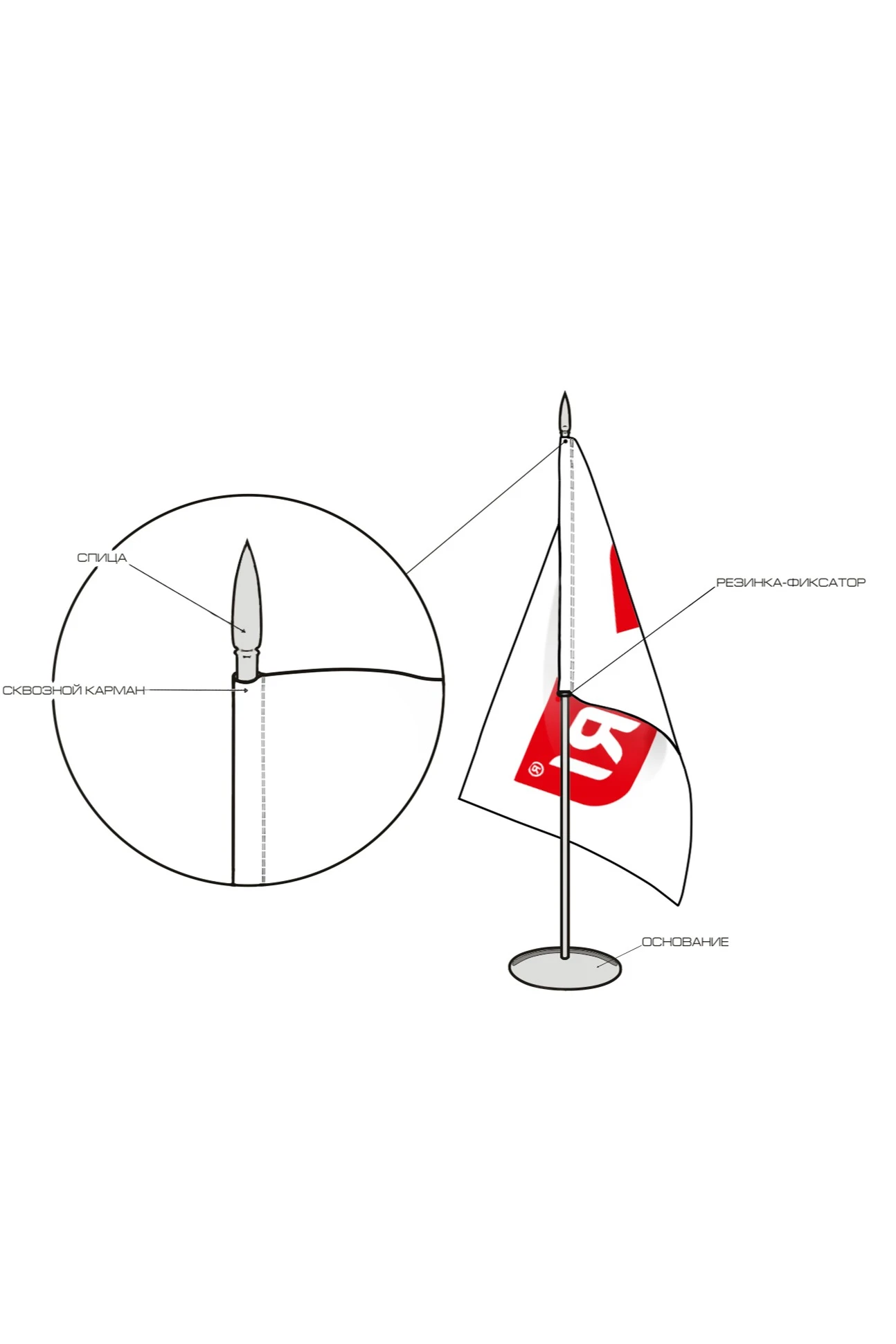 Подставка металлическая (с деревянным основанием) 3 штока#1