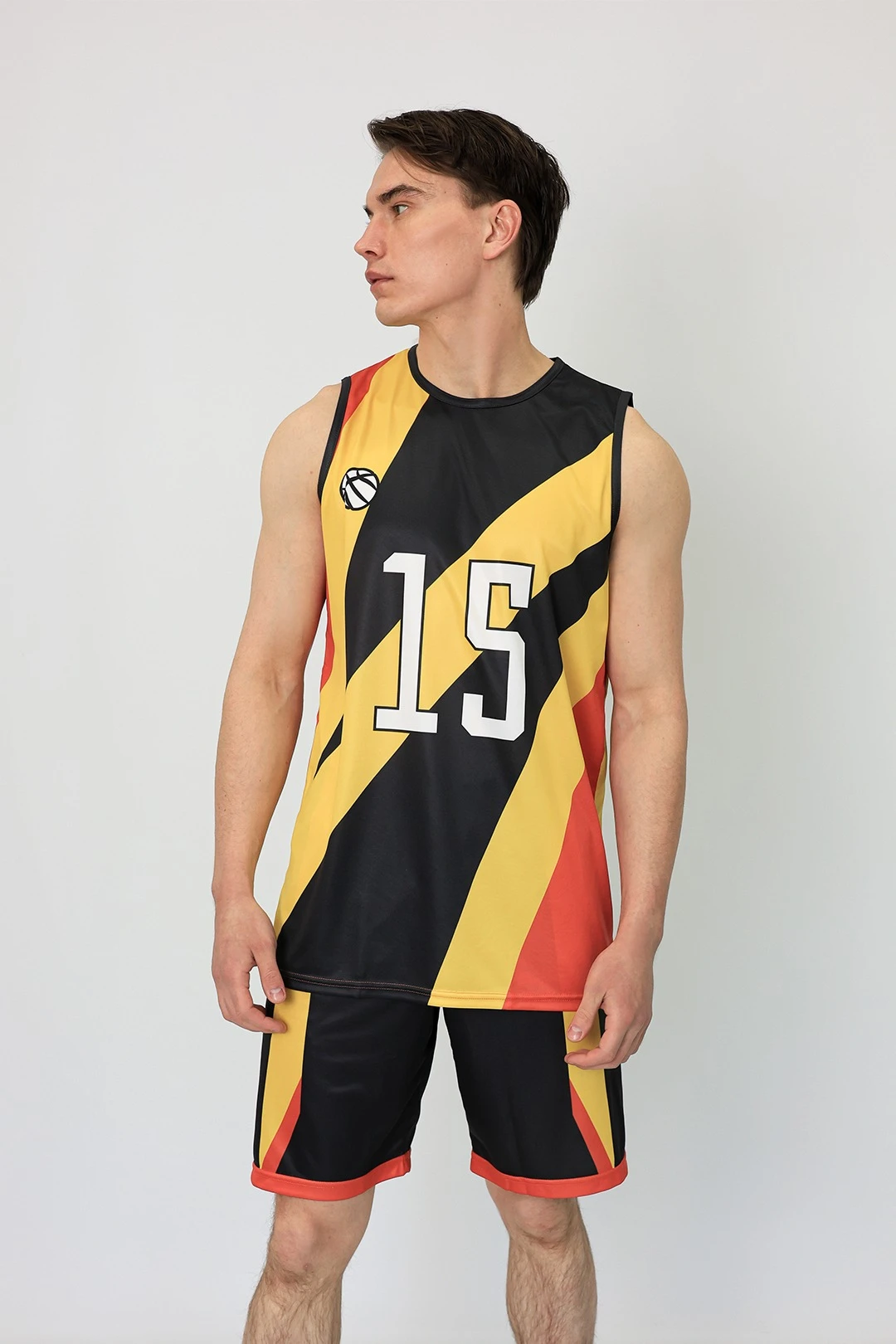 Купить баскетбольную форму Рассел мужскую с полной запечаткой "Strength 15"