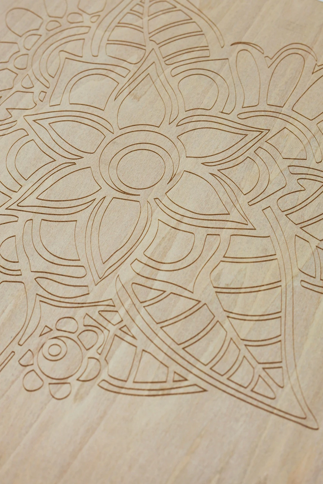 Коробка из фанеры с нанесением 257х257х51 мм#2