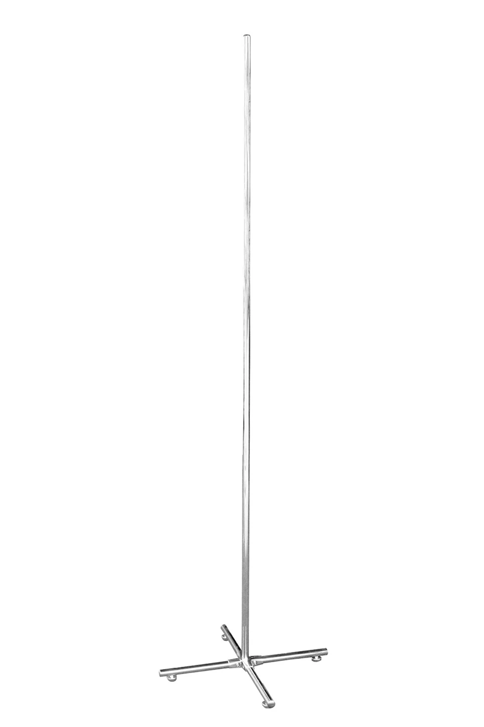 Подставка напольная хромированная с основанием Крест 1 шток 2 метра#1