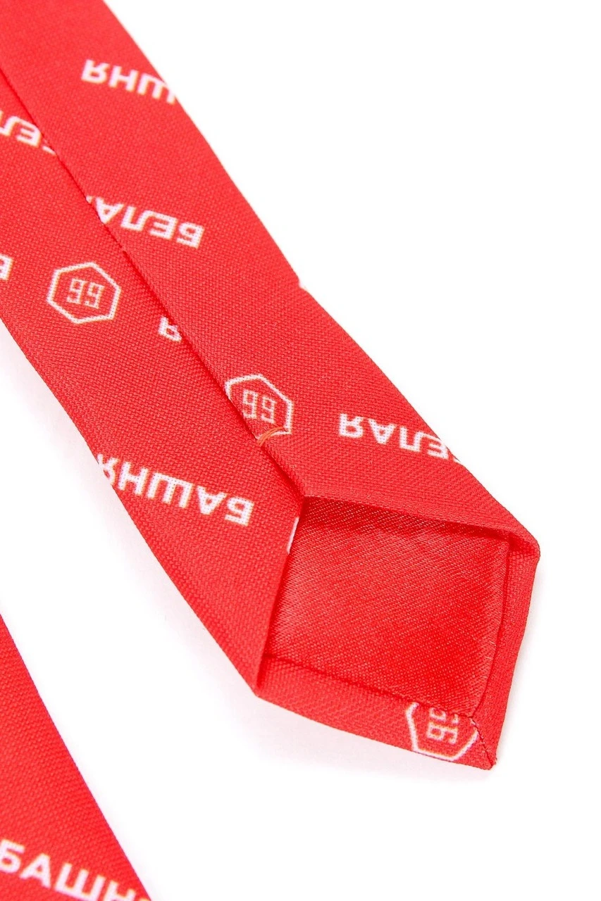 Галстук Слим узкий самовяз мужской, с полной запечаткой "The White Tower"#1