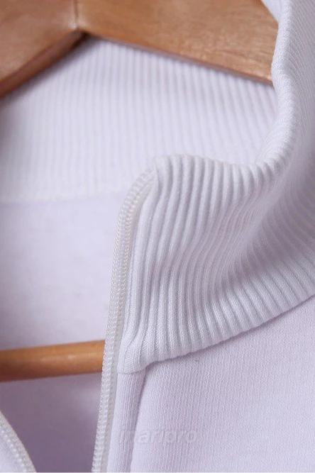 Толстовка Томас из футера унисекс, однотонная белая#5