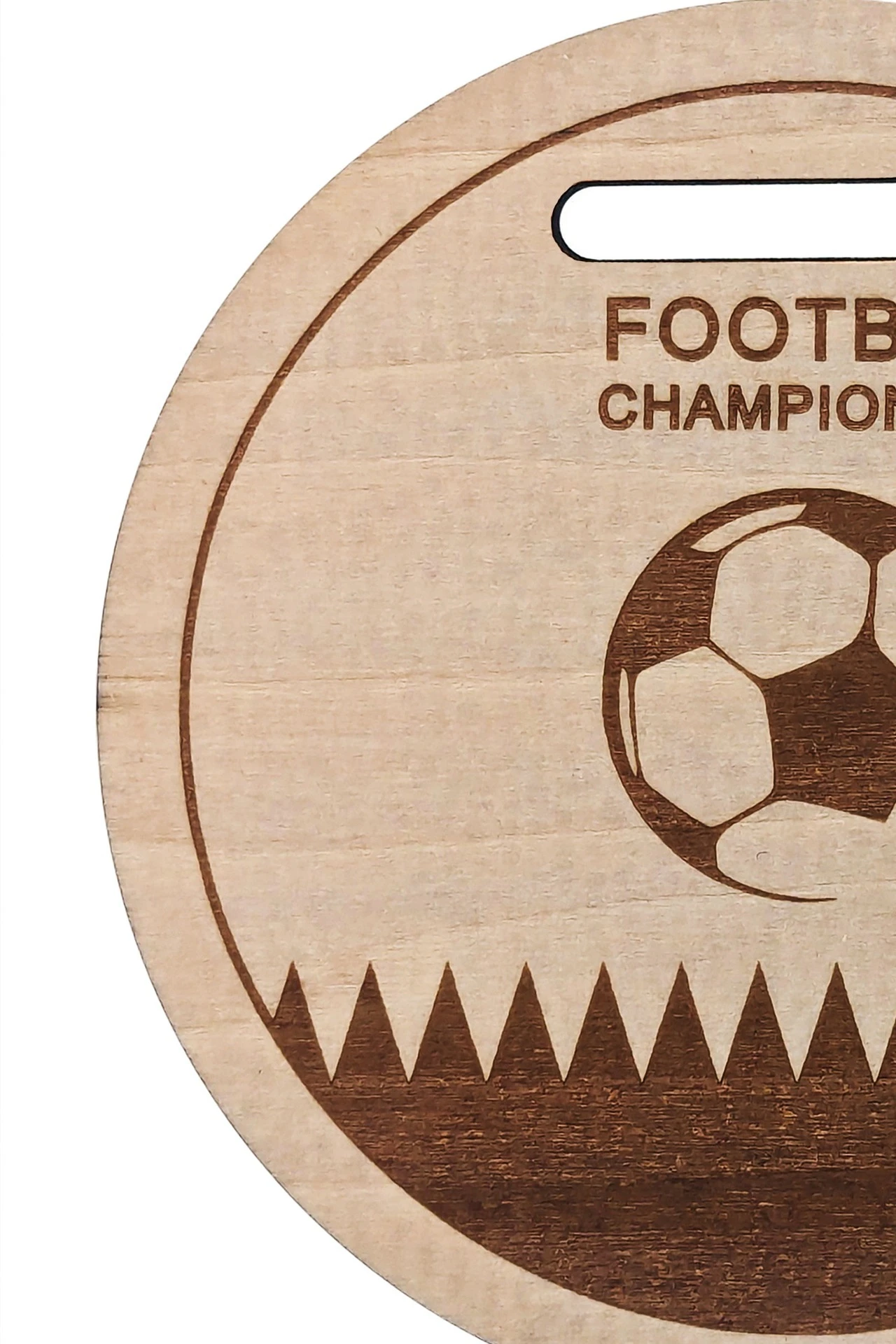 Медаль из фанеры Круг МФ8003 80 мм с гравировкой#1