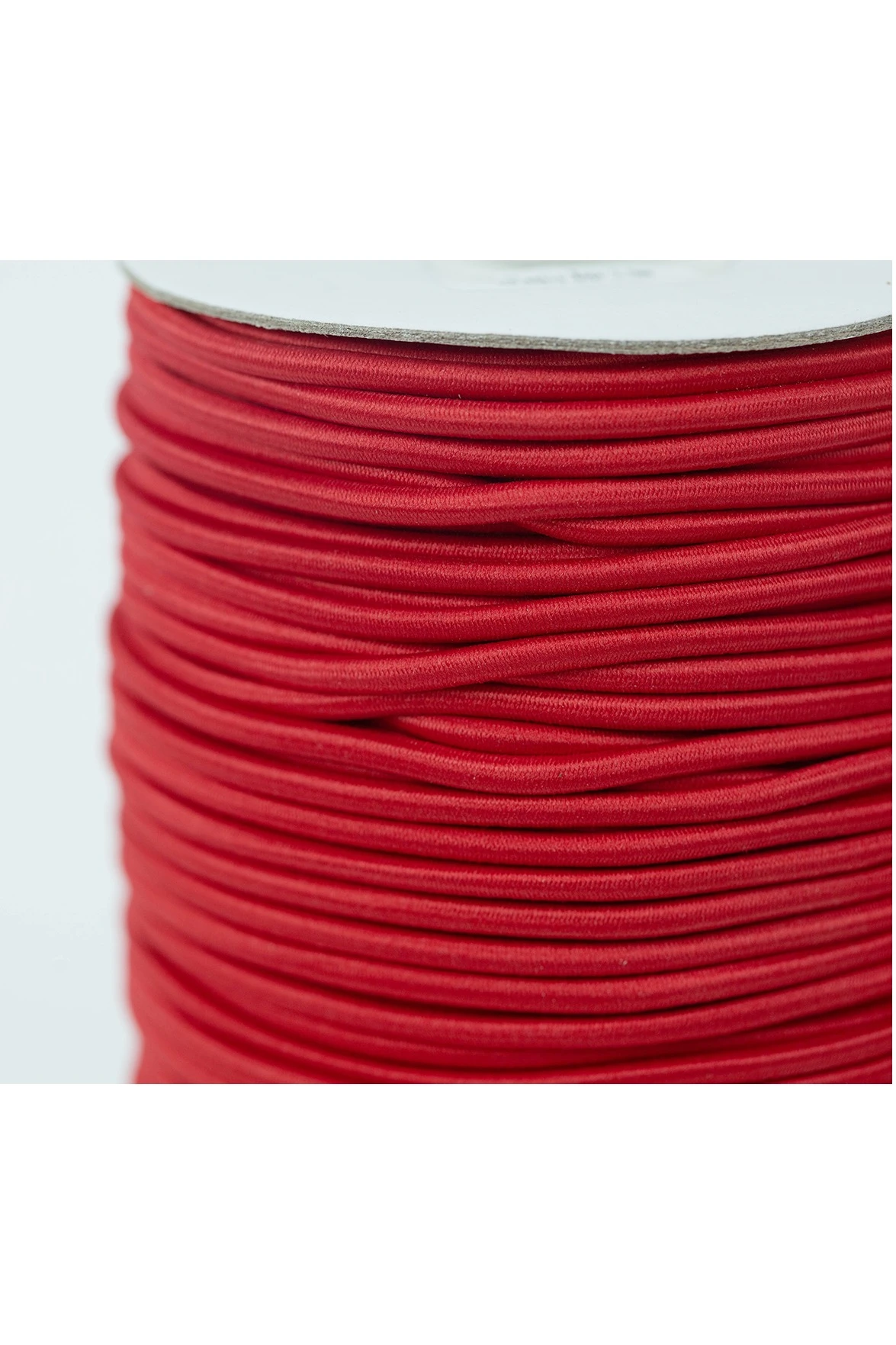 Резинка шляпная 100% пэ, 3 мм, красная 148#1
