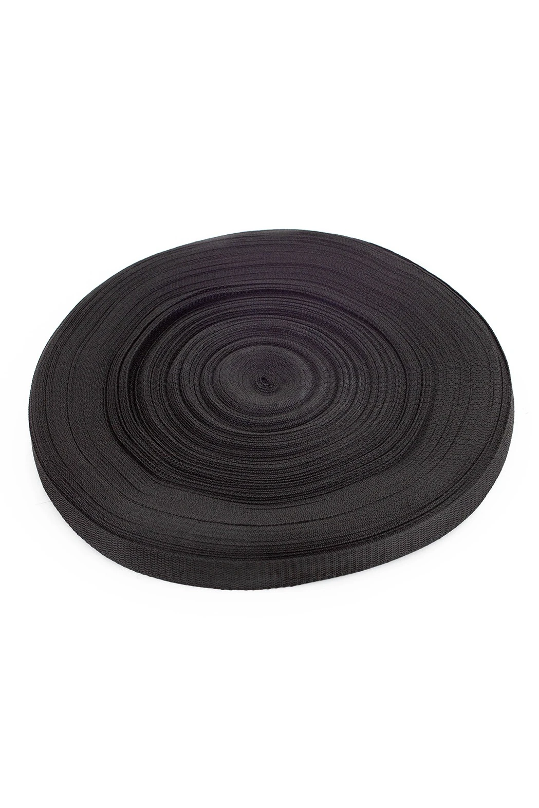 Лента ременная ширина 3 см, oднотонная черная#2