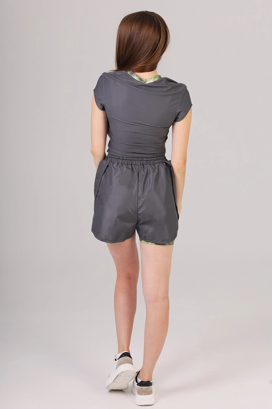 Шорты Бэтти женские с полной запечаткой "Black Sea"#2