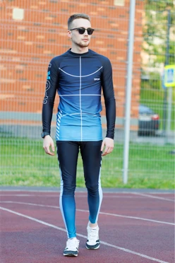 Тайтсы мужские с принтом "Nikas"#2