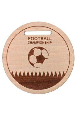 Медаль из фанеры Круг МФ8003 80 мм с гравировкой#1