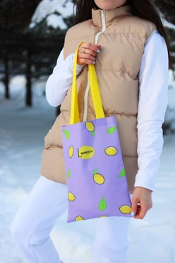 Сумка Бэлл из оксфорда 25х35 см, с печатью#1