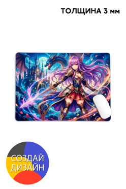 Коврик для мыши 40х30 см с полной запечаткой#1