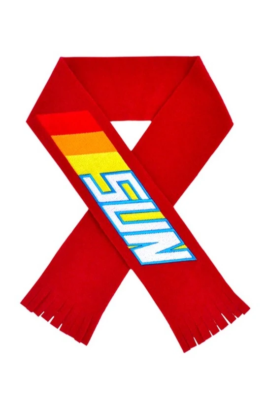 Шарф флисовый однослойный 15х130 см, однотонный "Sun"#5