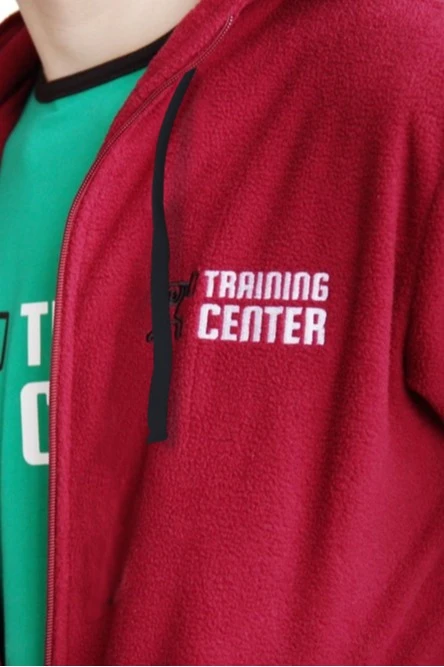 Толстовка Харисон флисовая с капюшоном унисекс, однотонная "Tarining Center"#1