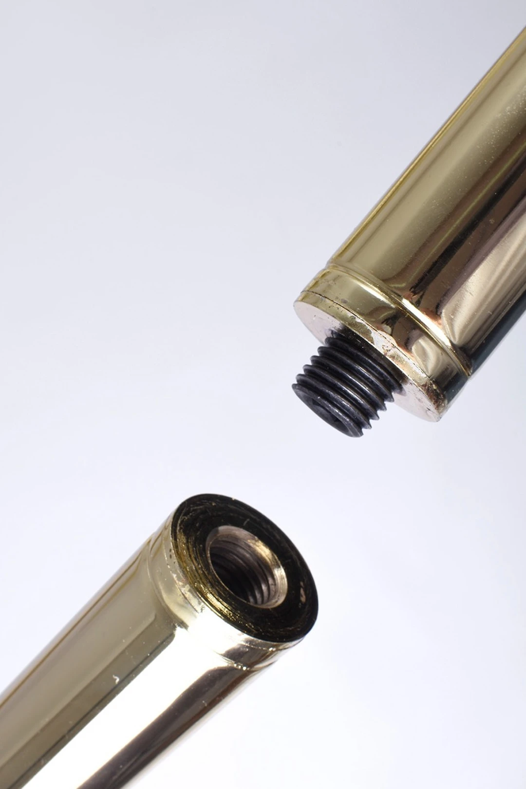 Подставка напольная с основанием Круг под золото 1 шток 2,1 метра#3