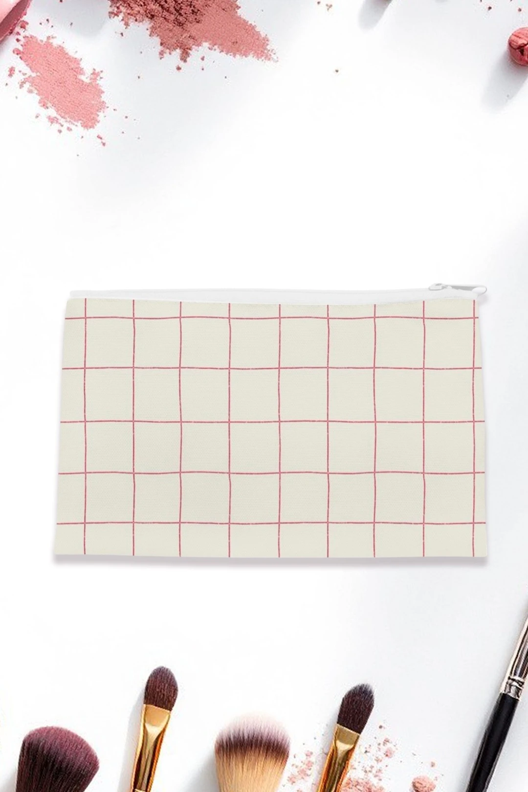 Купить косметичку Астра 22х13 см, с принтом "In a plaid"