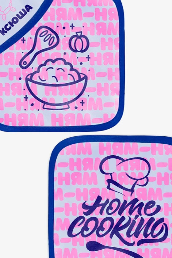 Купить прихватку Маффин с полной запечаткой "Home cooking"