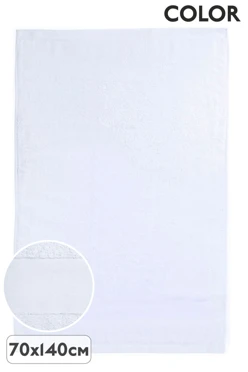 Купить полотенце махровое 70х140 cм (Color), однотонное белое