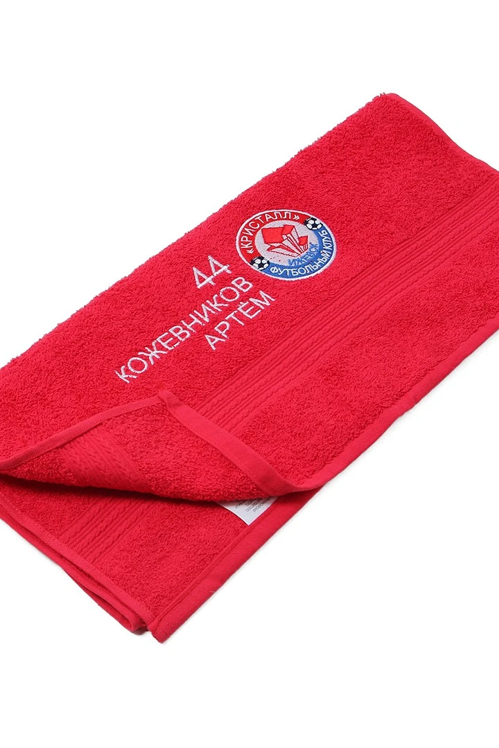 Полотенце махровое 50х90 см (Ituma), однотонное "Football club "Kristall""#8