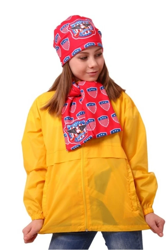 Шарф двухслойный утепленный 15х100 см, с полной запечаткой#8