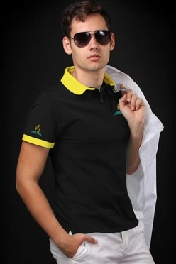 Купить чёрную футболку Поло Найт унисекс SDA