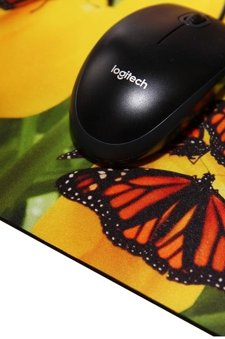 Коврик для мыши прямоугольный 3 мм, с полной запечаткой "Butterfly"#3