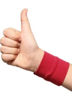 Напульсник трикотажный мужской 9х9 см, однотонный#1