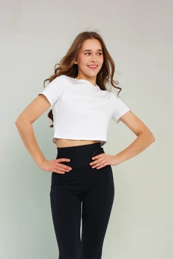 Футболка Лея женская однотонная (хлопок)#1