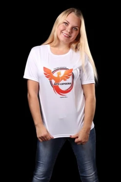 Купить футболку Астер унисекс, однотонную "Arte-Capoeira"