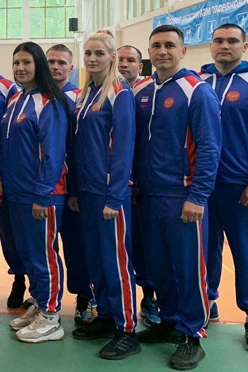 Купить спортивный костюм Юнайт унисекс с полной запечаткой "Patriot"