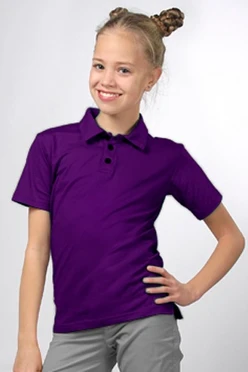 Купить футболку поло Декстер детскую фиолетовую
