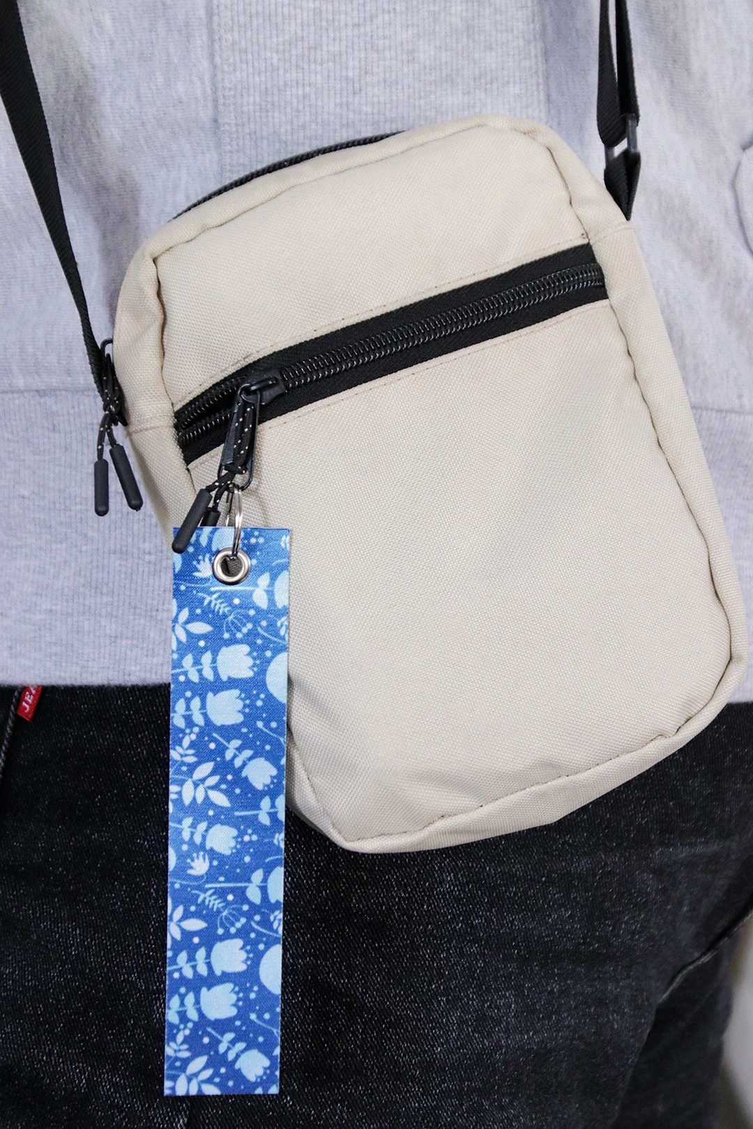 Купить ремувку-шеврон 3х15 см с люверсом "Winter plants"