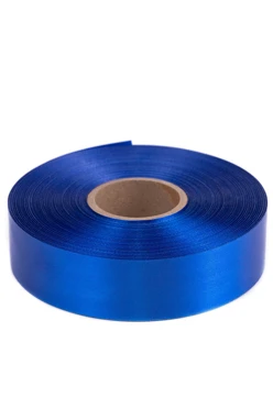 Купить ленту сaтин шириной 30 мм, однотонную синюю