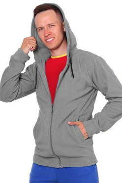 Купить толстовку Харисон унисекс серую с капюшоном