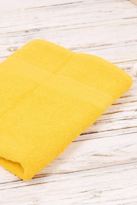 Купить полотенце махровое 50х90 см желтое