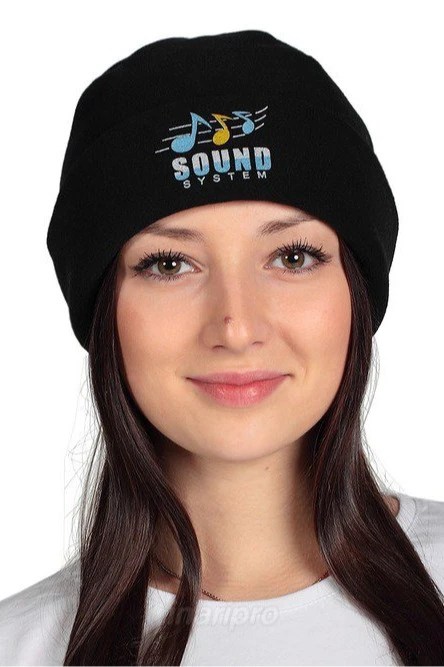 Шапка Вэст флисовая двухслойная взрослая, однотонная#9